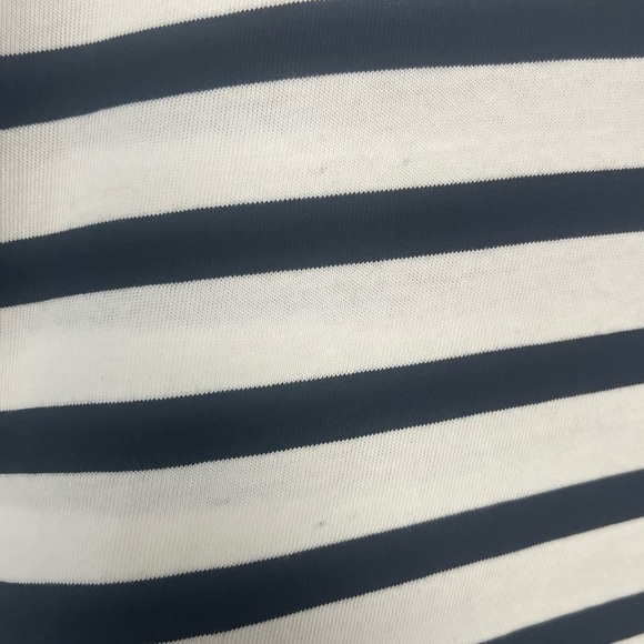 J Crew Womens Soft Cotton High Low Maxi Dress Nautical Navy White Stripe M - Picture 8 of 8